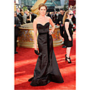 Jenna Fischer Trumpet/ Mermaid Sweetheart Sweep/ Brush Train Satin  Emmy/ Evening Dress (FSH0451)