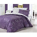 4-pc couette queen coton violet impression amour en taille réelle la couverture par ensembles (0580-9s707009s)