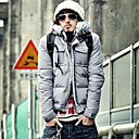 09 New Arrival Men's Grey Down Quilted Wadded Winter Jacket Coat (LGT1110-2)