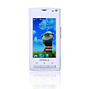 x5 dual carte d'appareil photo à double bande à double écran tactile 3,2 pouces couvercle de métal blanc téléphone portable (carte 2GB TF) (sz05450437