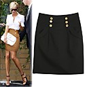 High Waist Buttoned Skirt Women's Skirt (3303AL011-0677)