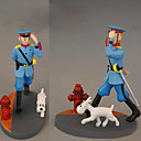 la figura de resina pintada a mano gk las aventuras de Tintín policía (ceg80055)