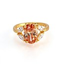 Beautiful 18K Gold Plated CZ Cubic Zirconia Rings (0292-91110-53)