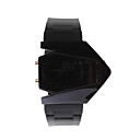 banda di silicone portato orologio da polso con display giorno della settimana della moda - nero (1 * CR2025)