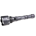 romisen RC-T6 6 * Cree Q4-WC 3-el modo de 500-lumen mega negro linterna LED (1-4 * cr123a/18650)
