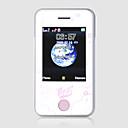 t659 tarjeta Dual Dual Dual Standby FM Bluetooth de banda de 2,4 pulgadas de pantalla del teléfono celular en blanco y rosa (tarjeta de 2GB TF) (sz051