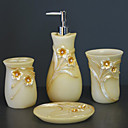 luxuriöse 4-teilig Polyresin Bad Zubehör-Set (0718-27007)