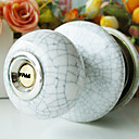 High Quality Ceramic Door Knob with Lock (Porcelain Door Knob) (0768-W11-SST)