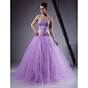 Ball Gown Sweetheart Floor-length Satin Tulle Prom/Evening Dress