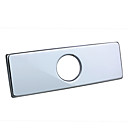 4 "chrome poli évier trou rectangulaire plaque de pont (0572 - 370)