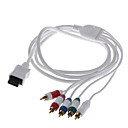 Gold Plated Component Audio and Video AV Cable for Wii - White (1.8M)