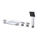 Badewanne Armaturen  /  Zwei Griffe  /  Wasserfall - NOVATO