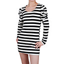 plisada mangas largas franjas hombro vestidos de mujer (1801bc016-0736)