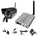 2.4GHz Wireless Color Security Camera System with Microphone and Night Vision