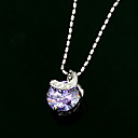 Platinum-Like CZ Cubic Zirconia Necklace (0292-00124-12)