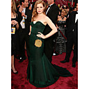 Amy Adams Trumpet/ Mermaid Sweetheart Chapel Train Sleeveless Taffeta Classic Oscar Dress (FGY0693)