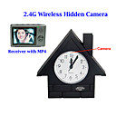 2.4GHz FM wireless Clock Hidden Camera