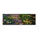 Handmade Painting Water Lilies Claude Monet Stretched Ready to Hang (0192-YCF102702)