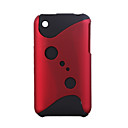 Trendy Protective Backside Case Cover for iPhone 3G(Black+Red)