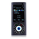 N2 Dual Card Quad Band Dual Camera Flashlight TV Function Ultra Thin JAVA Cell Phone Black (2GB TF Card)(SZ04581379)
