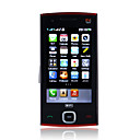 Changjiang x6 dual card dual quad band fotocamera java tv wifi 3.0 pollici a schermo piatto, telefono cellulare touch nero (2GB TF card) (sz00720781)