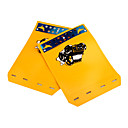 Golden Earth Splash Guards Mud Flaps for Car Auto Truck Vehicle - Small Size With Metal lp-1004