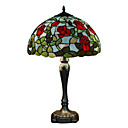 Tiffany-style Red Rose Table Lamp(0923-T39)