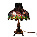 Tiffany-style Peacock Feather Table Lamp(0923-T5)