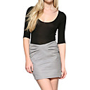 Bow-tie Pleats Pencil Fit Skirt / Women's Skirts (FF-8201BE011-0497)