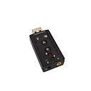 externe 7.1 3D USB adaptateur audio carte son pour ordinateur portable de bureau - USB commodité portable design double micro - casque - indicateurs L