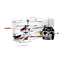 3CH RC Helicopter With LED Light Airplane Radio Remote Control Helicopters Toy(White)(YX02658W)