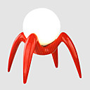 Modern White Ball With Red Holder Table Light(0899-7021)