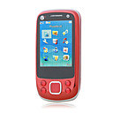 NOKA U8 Dual Card Dual Band Bluetooth FM Metal Cover Touch Screen Slide Cell Phone Red (2GB TF Card)