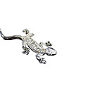 aço inoxidável gecko forma incrustação decoração etiqueta do rhinestone para o caminhão do carro (szc4100)