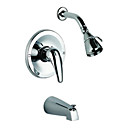 enkele handgreep chroom wall-mount bad / douche kraan (1018-LK-8005d)