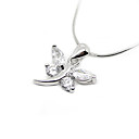 mooie 925 sterling zilver met cz zirconia decoratie geplatineerd hanger (+0.801 tot 10.844)