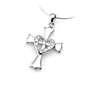 mooie 925 sterling zilver met cz zirconia decoratie geplatineerd hanger (+0.801 tot 11.912)