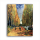 Stretched Canvas Handmade Les Alyscamps Painting by Vincent Van Gogh 0192-YCF103218