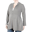 Hooded Zipper Closure Long Sleeves Cashmere Sweater / Maternity Wear (FF-1005BF006-0681)