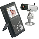 1 / 3 di pollice rilevazione di movimento senza fili a 2,4 GHz 4 canali DVR baby monitor (nero) (sfa1003)