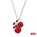 Crystal Cherry Shaped USB2.0 Flash Drive Necklace (16GB)