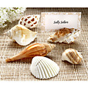 shell portatarjetas del lugar con las tarjetas (juego de 6)