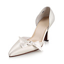 Obermaterial Satin High Heels geschlossen Zehen mit bowknot Hochzeit Braut shoes.more Farben erhältlich (0984-r-020)