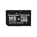 Dual MicroSD to MS Pro Duo Memory Card Adapter (Black)