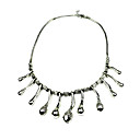 sensación de calidad y magnífico collar de plata antigua (0986-jlyn64)