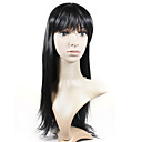 Capless Extra Long High Quality Synthetic Natural Look Black Straight Hair Wig