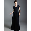 Chiffon Sheath/Column V-neck Floor-length Evening Dress inspired by Taylor Swift