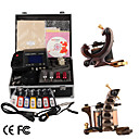 Damascus Hand-made 2 Tattoo Machines Kit with Superior LED Power Supply