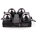 Security Camera DVR Kit with 4 Cameras and Surveillance Recorder