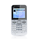E5 Dual Card Quad Band Dual Camera TV QWERTY JAVA Bar Cell Phone White(2GB TF Card)